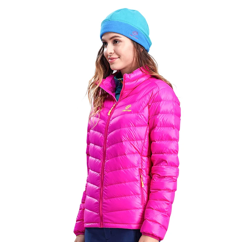 90% утиный пух спортивная зимняя женская ветрозащитная Ультралегкая пуховая