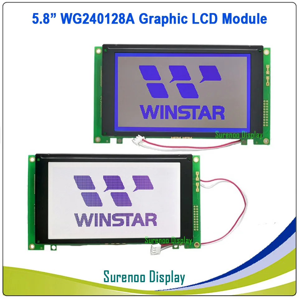 Абсолютно и графический матричный ЖК-модуль WINSTAR WG240128A 240128 240*128, светодиодный экран с подсветкой