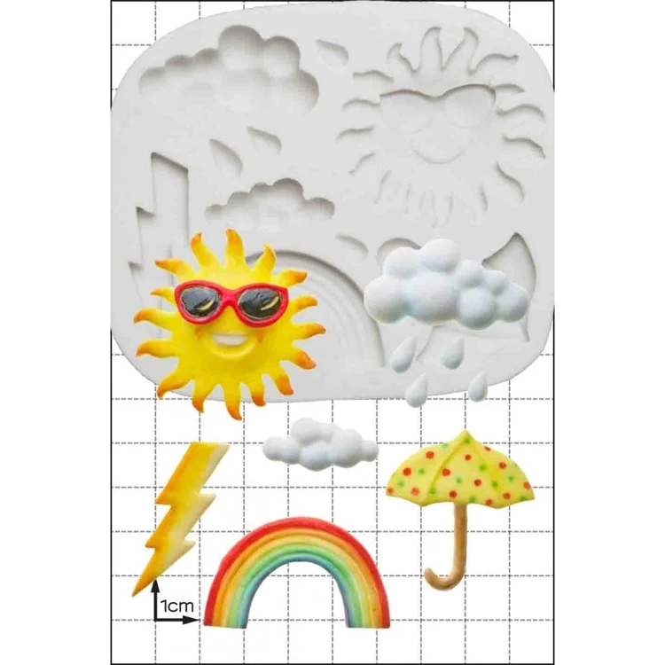 Новинка солнце облако радуга форма шоколад конфеты силиконовая сделай сам