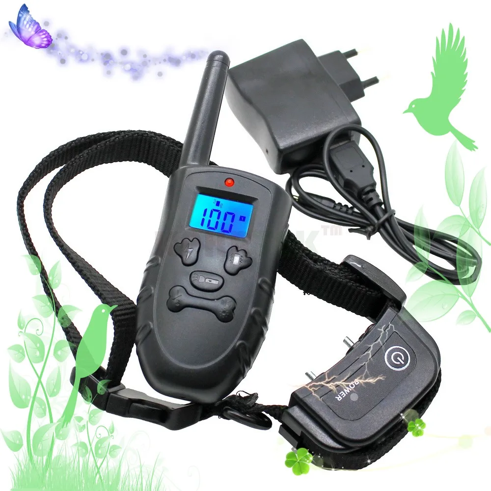 Перезаряжаемый и водонепроницаемый ошейник для дрессировки собак с подсветкой