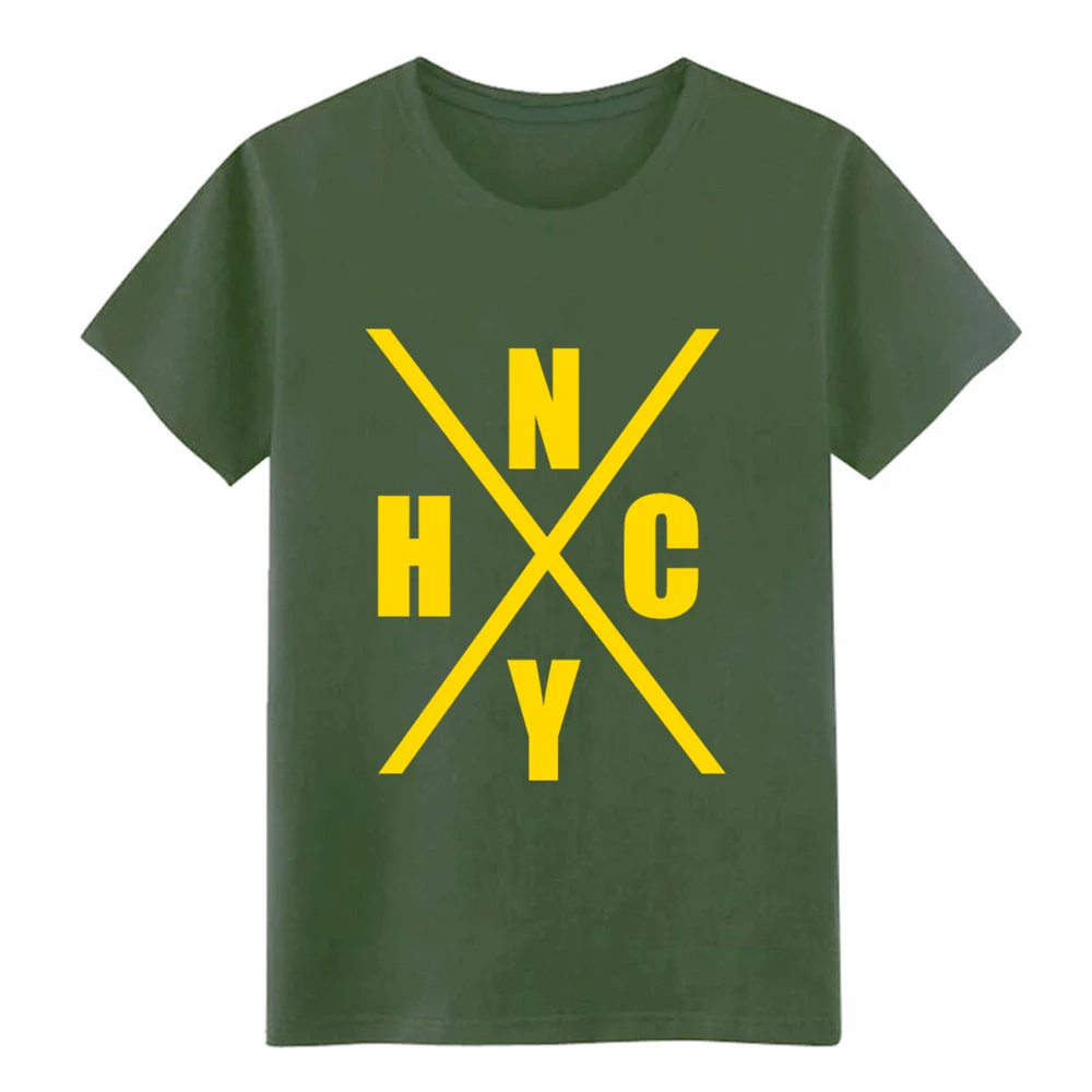 Мужская футболка с коротким рукавом new york hardcore by canvas Однотонная S-XXXL на заказ