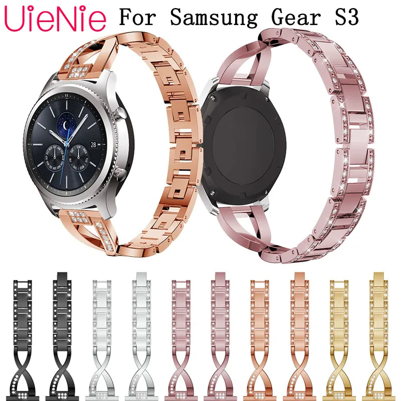 22 мм ремешок для часов samsung gear S3 frontier классический браслет сменный Samsung Galaxy watch 46 s3