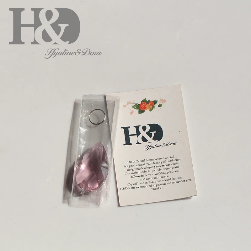 H &amp D 38 мм многоцветные хрустальные призмы Suncatcher Висячие орнаменты фэн шуй
