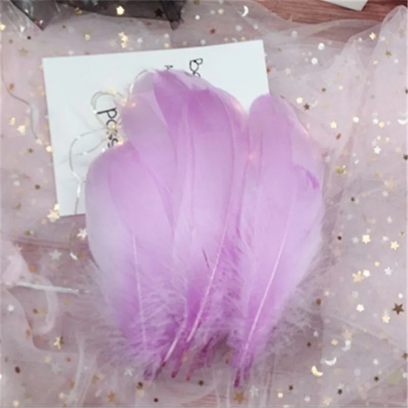 Nature Peppermint Green Goose Nagoire Feathers for Crafts Plumes 5-7inch/13-18CM Jewelry Clothing Accessories Wedding Decoration | Дом и сад