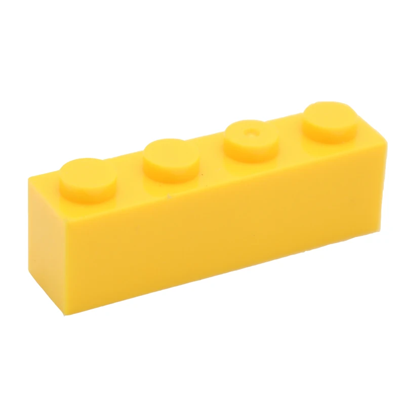 yellow Строительный кирпич 1x4(3 h) 3010 Moc креативный сделай сам, обучающий Основные блоки, классические наборы, совместимые со сборками частиц - Цвет: yellow