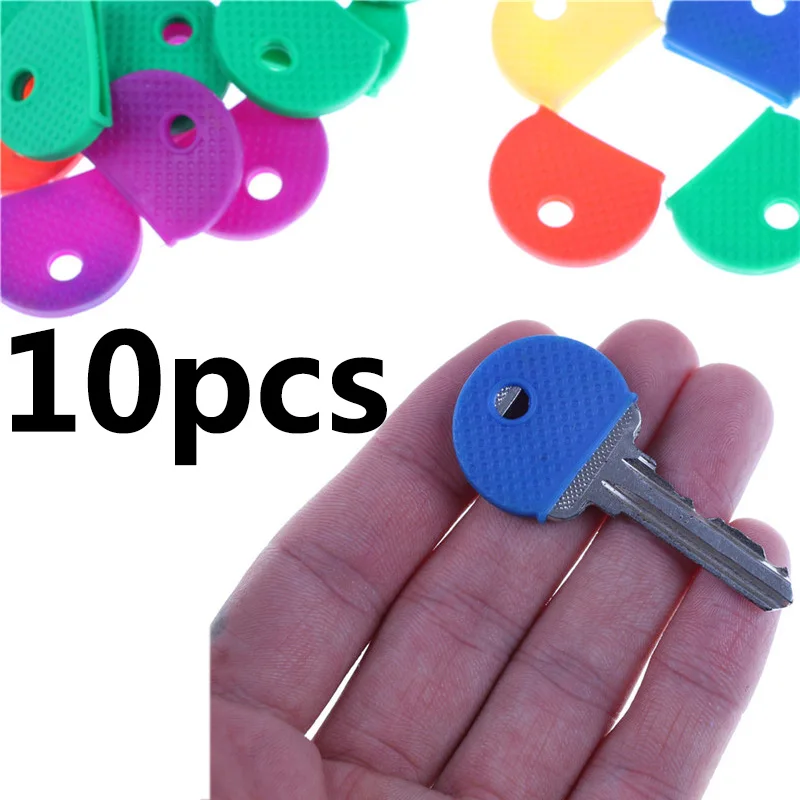 10pcs 1/24/32 шт Красочный Ключ верхней крышки головки/колпачки/теги/ID маркеры смешанные топперы брелок аксессуары - Цвет: 10pcs