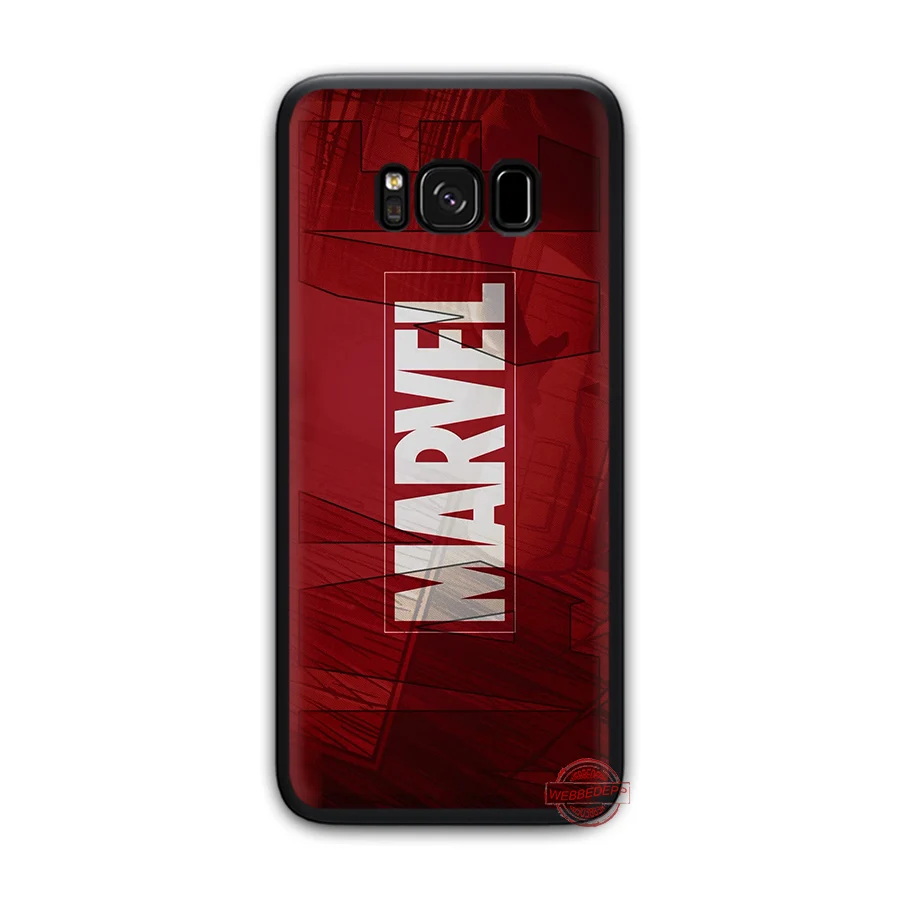 WEBBEDEPP класса люкс с логотипом комиксов Marvel Мягкий силиконовый чехол для samsung A3 A5 A6 S6 S7 край S8 плюс S9 Plus Note 8 9 10 Plus чехол s - Цвет: 5