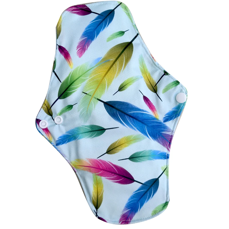 Водонепроницаемые Многоразовые накладки для мам с принтом PUL Супермягкие