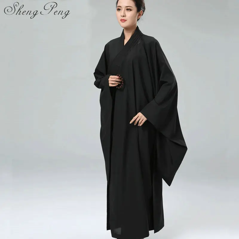 Женская одноцветная форма для одеяния буддийских монахов шаолин женщин