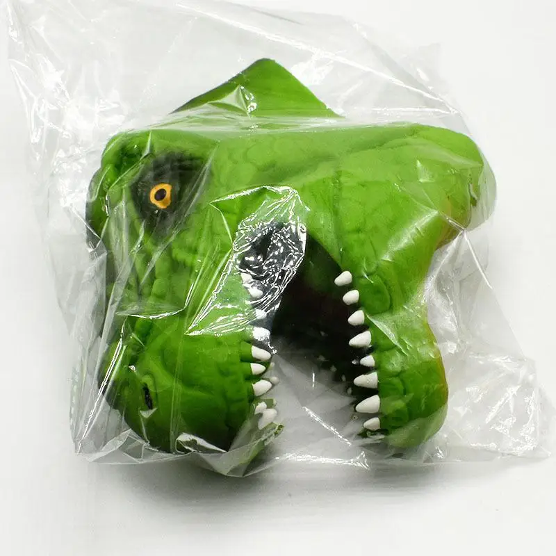 

RCtown Soft TPR Dinosaur Hand Puppet Animal Head Figure Toys Gloves Children Story Telling Toy Funny Prank Tool Gift
