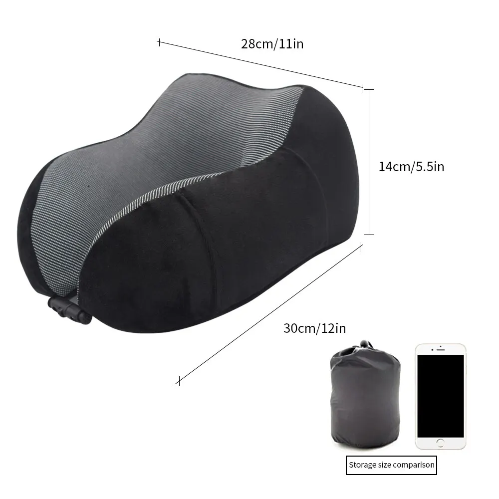 U-образные подушки для шеи с эффектом памяти, шейные подушки для здоровья, медленный отскок, 1 шт