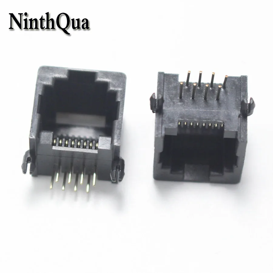 Сетевой разъем RJ45 2 шт. 8P Сетевая розетка Shenboard SMD интерфейс для ноутбука H = 8