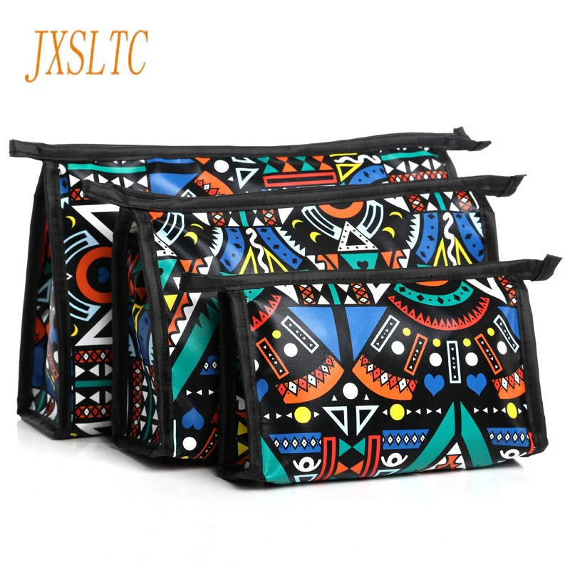 JXSLTC3 Pcs Set Cosmetics Bag For Make up Toiletry Necessary Travel Sets Makeup Bag Holder Pouch Kits  Beautician Organizer Bags