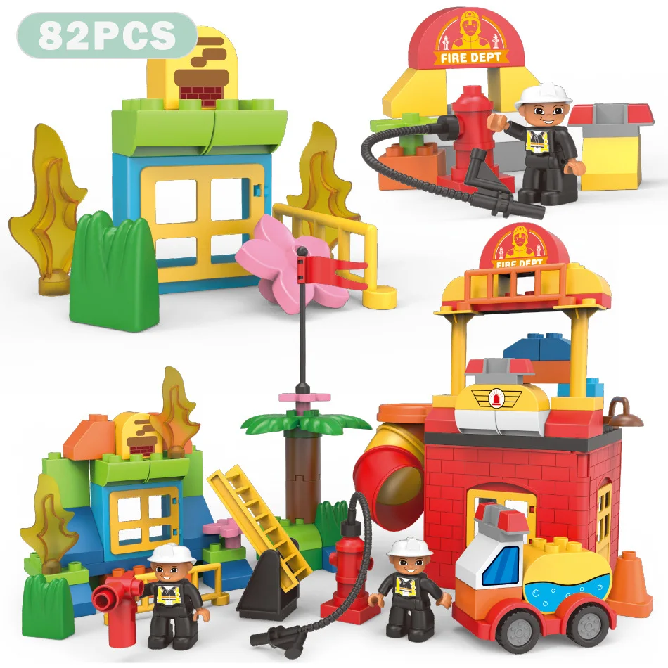 Большой Размеры городская серия инженерно-роботы фигурки экскаватор