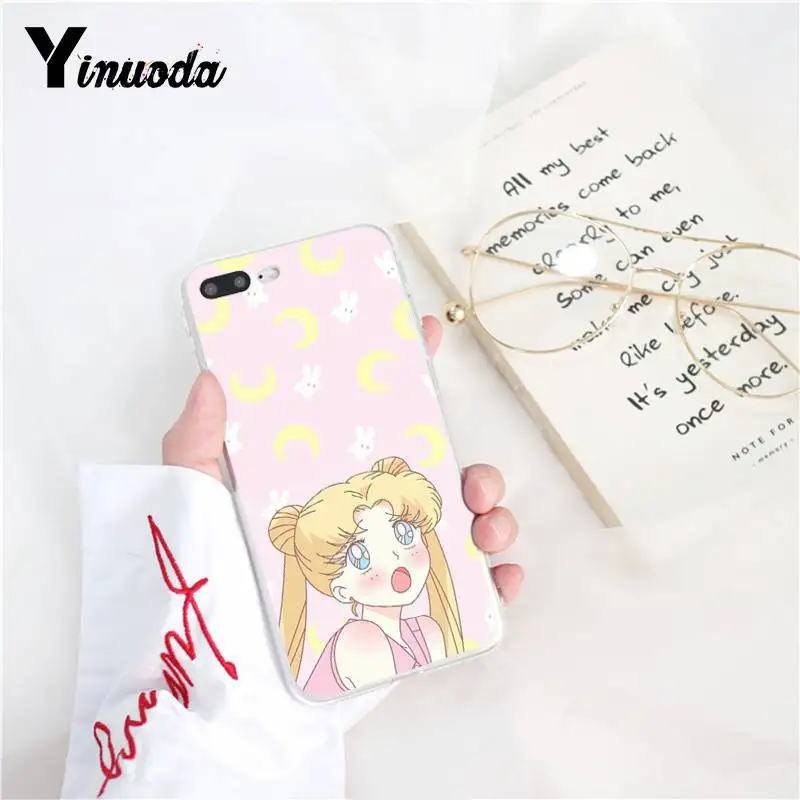 Yinuoda розовый японский аниме каваи Сейлор Мун чехол для телефона для iPhoneX XSMAX 6 6s 7 7plus 8 8Plus 5 5S SE XR 10 11 11pro 11promax - Цвет: A12