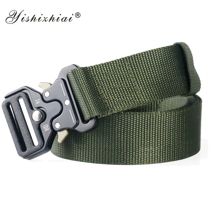 Регулируемый нейлоновый военный поясной ремень простой уличный тренировочный