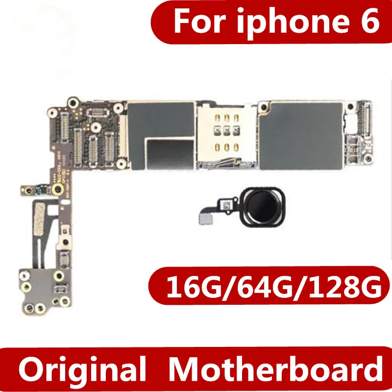 Для IPhone 6 материнская плата 16 64 Гб черная сенсорная идентификация