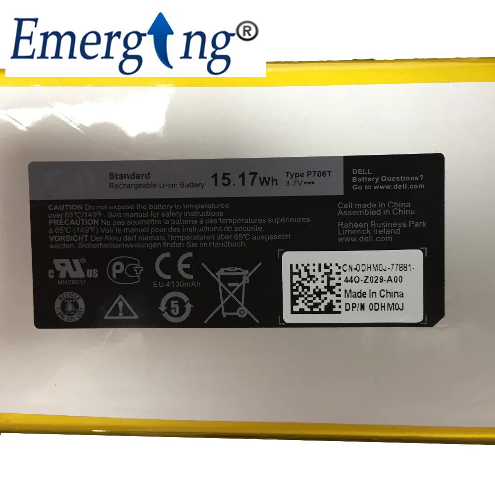 3 7 В 15 17 Вт/ч новый планшетный Аккумулятор для Dell Venue 8 3730 3830 0CJP38 P706T|tablet battery|battery for