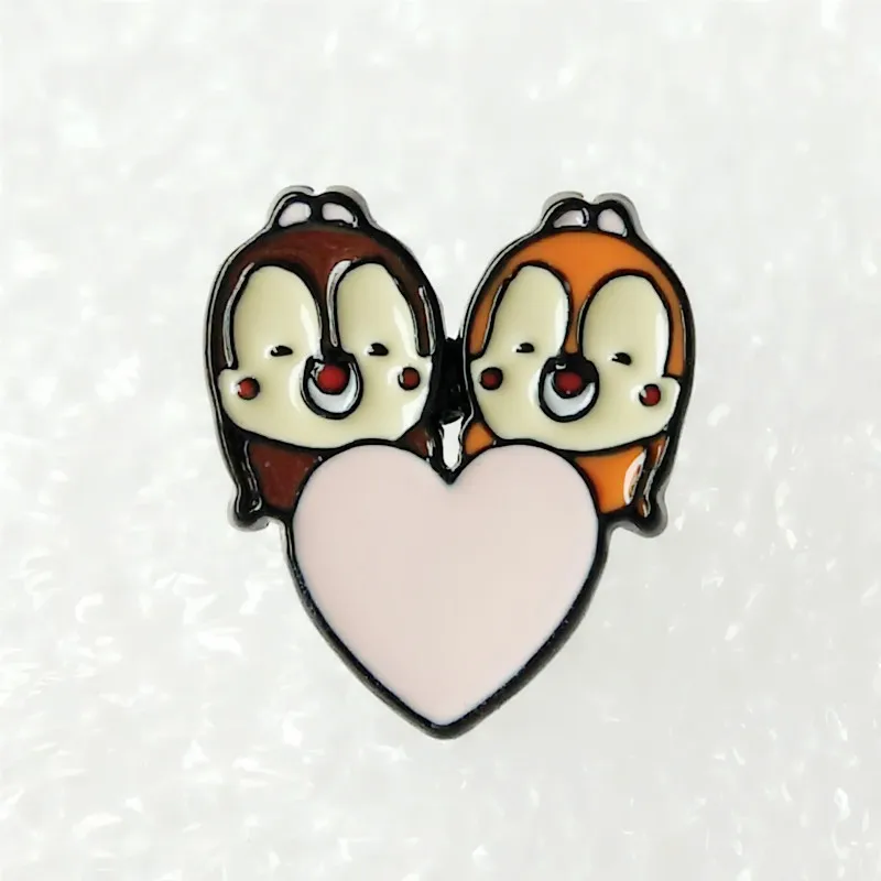 see chart 1 шт. Kawaii chipmunk белка Мода Аниме Сережка с героями мультфильмов милые серьги-гвоздики с животными для женщин девочек детские ювелирные изделия Рождественский подарок - Окраска металла: see chart