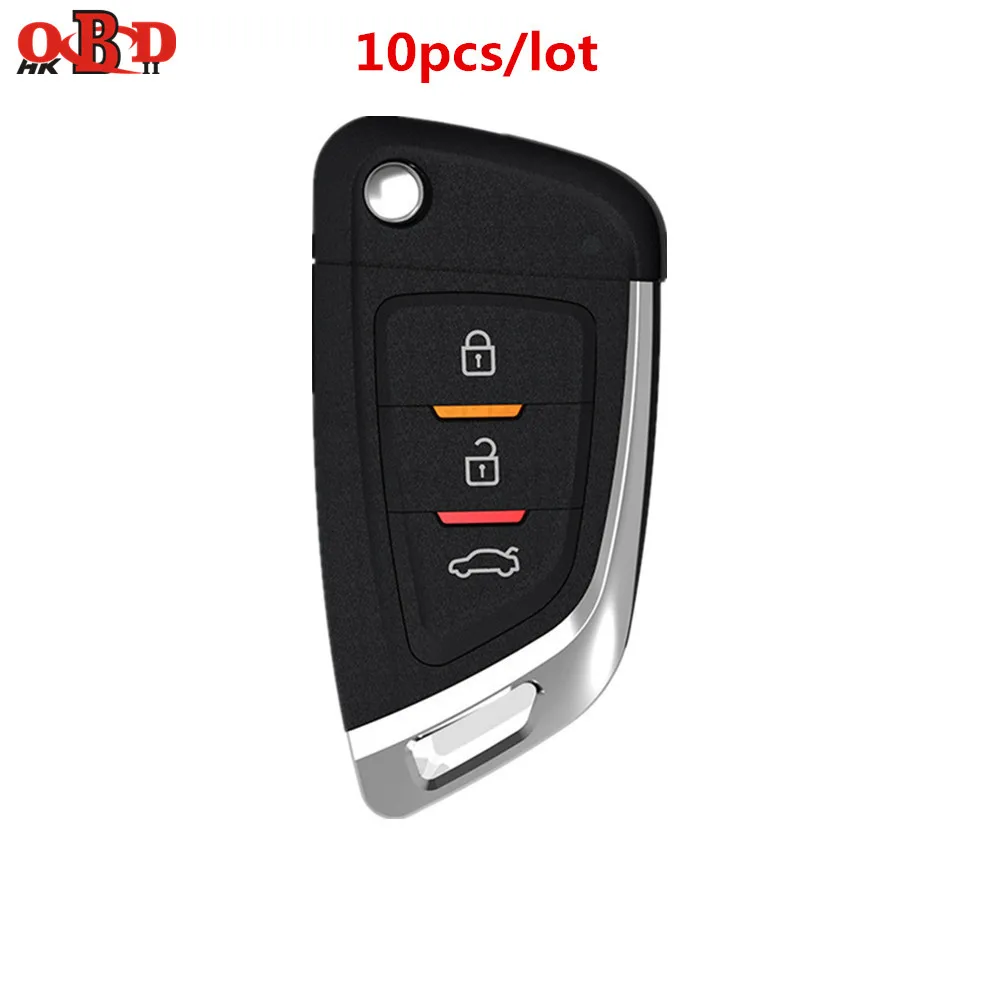 10pcs Hkobdii 3/10 шт./лот Универсальный 3 кнопки VVDI2 провод дистанционный ключ для автомобиля для Xhorse мини ключевой программист VVDI ключ инструмент английская версия - Количество кнопок: 10pcs
