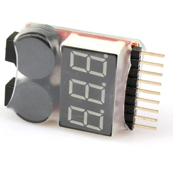 СВЕТОДИОДНЫЙ индикатор напряжения Lipo 1-8S тестер низкого зуммер тревога | Игрушки