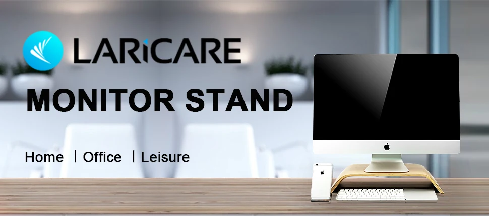LARICARE космическая деревянная подставка для iMac или ohther ультратонкий компьютер с березовыми и ореховыми креплениями minitor L-04