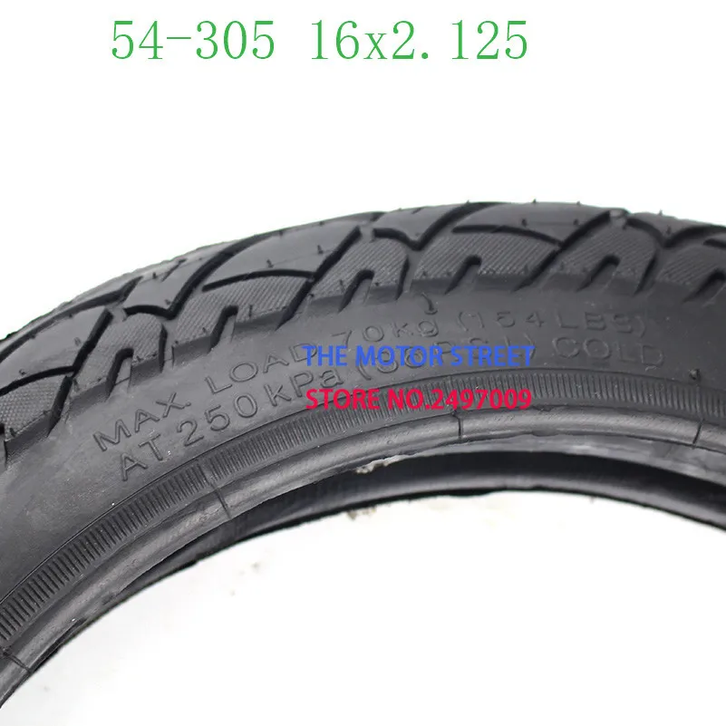 Шина 16X2,125/54-305 подходит для многих газовых электрических скутеров и электронных велосипедов 16X2,125