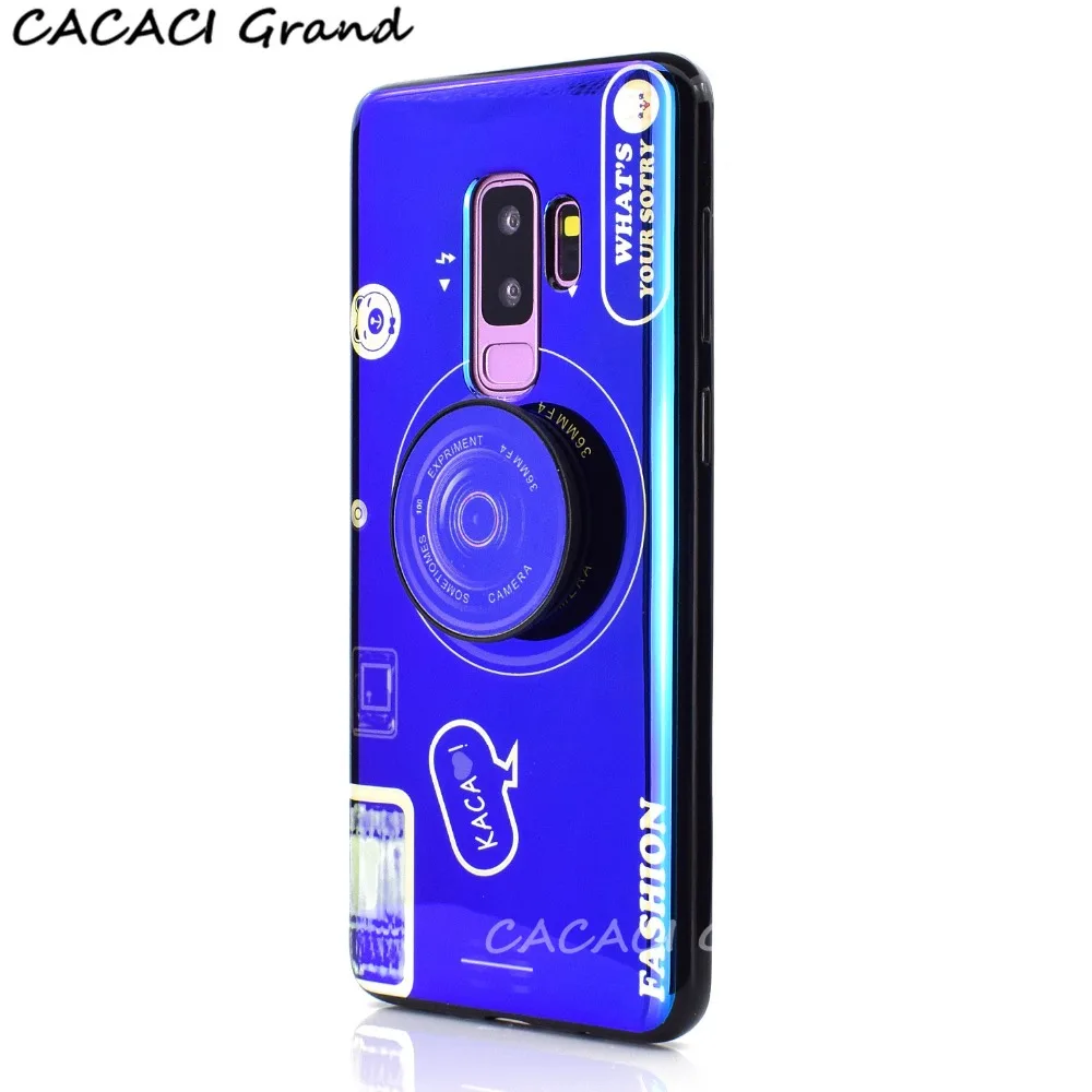 3D милый ретро Камера чехол для samsung Galaxy J4 J6 A8 A6 плюс A6S J3 J7 J2 Prime сцепление с поверхностью из силикона с подставкой Чехол для телефона чехол