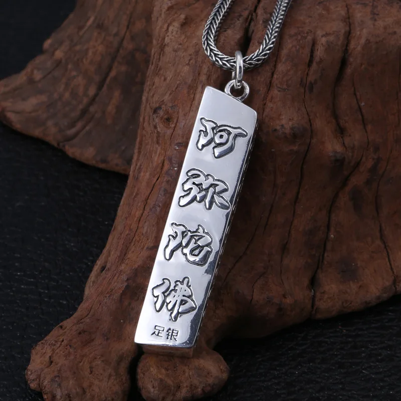 Серебряная подвеска в стиле ретро для мужчин и женщин тайская серебряная виде