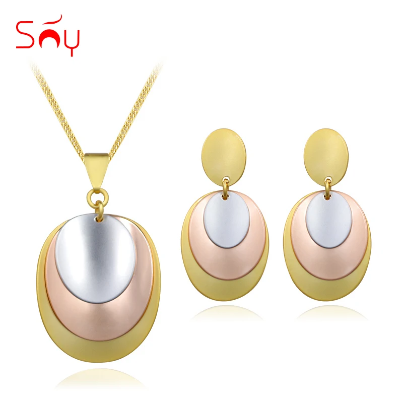 Ювелирные изделия Sunny Jewelry модные ювелирные 2021 женские серьги ожерелье с кулоном