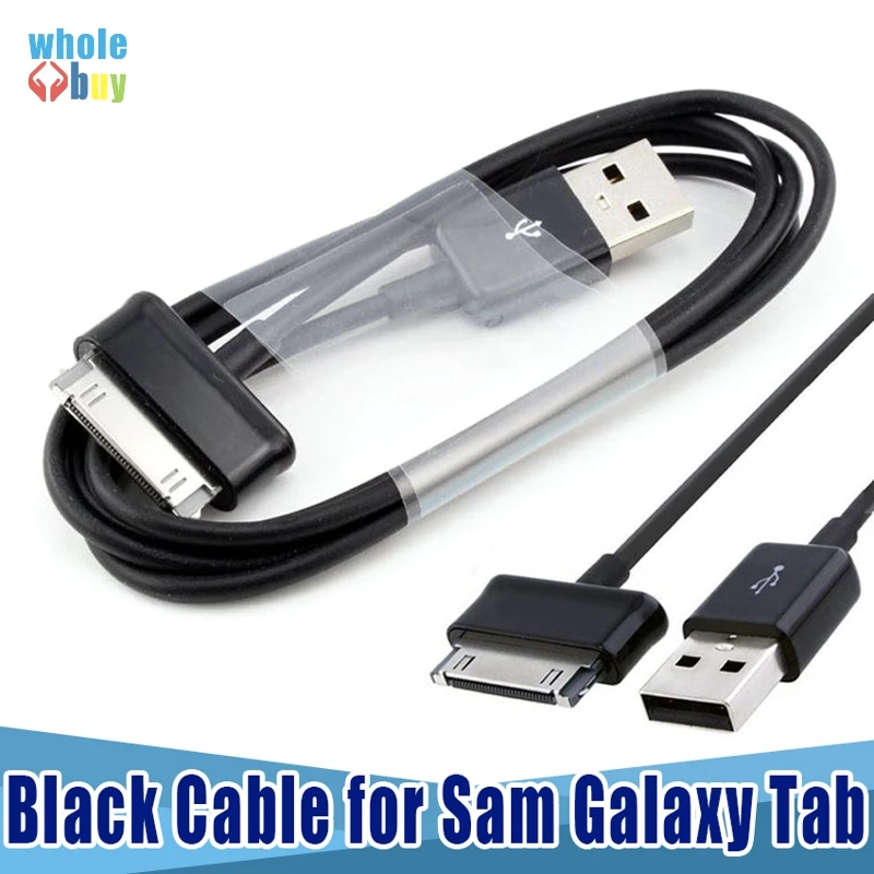 

100pcs/lot Black 1M 2M 3M Usb Data Charger Cable Adapter for Samsung Galaxy Tab 2 3 Tablet 10.1 , 7.0 P1000 P1010 P7300 P7310
