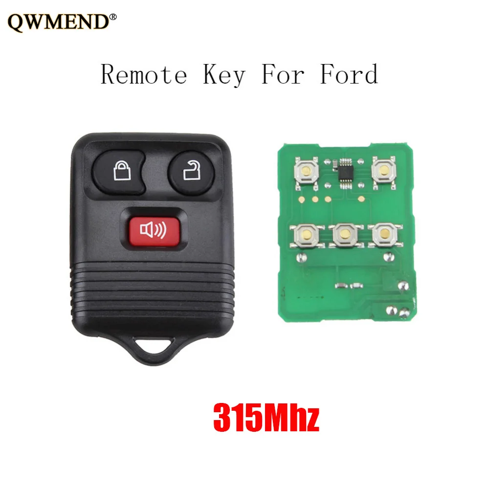 QWMEND 3 кнопки 315 МГц дистанционный ключ для Ford 2001 2002 2003 2004 2005 2006 2007 Escape F 150 Explorer