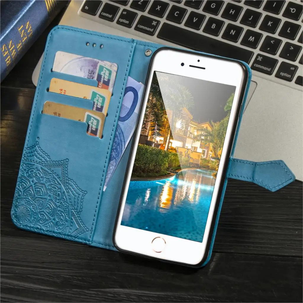 Роскошный кожаный 3D чехол для Iphone XS MAX X 8 8S 5 s SE 6 6s 7 S Plus книжка с бумажником iphone