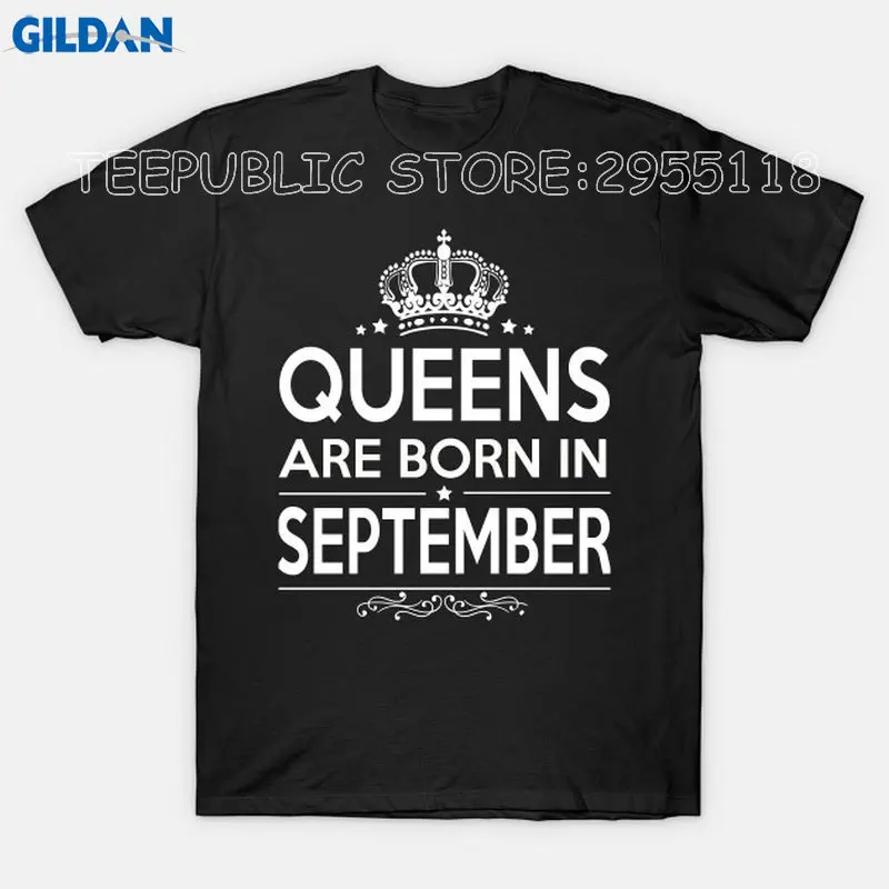 Пять цветов короткий рукав Queens рождаются в сентябре рубашка | Женская одежда