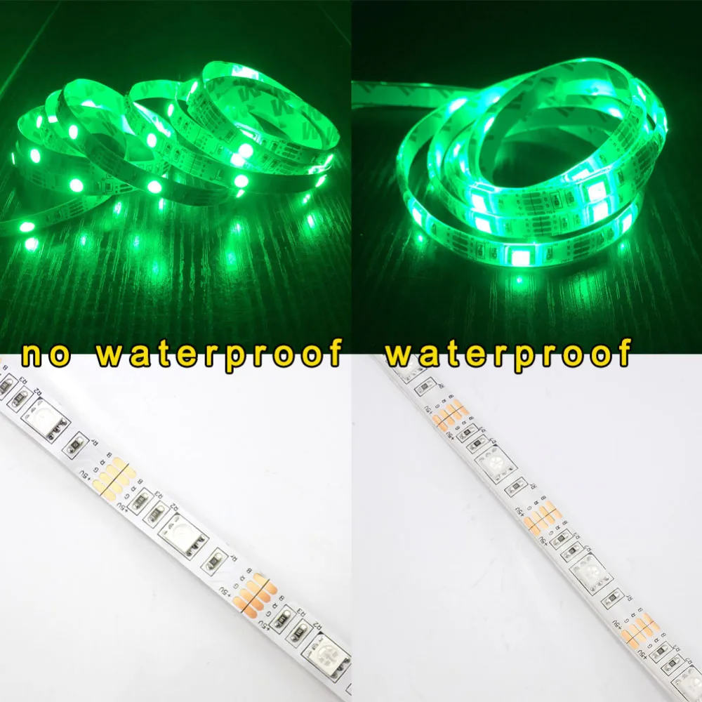 Светодиодная ленсветильник RGB с питанием от USB 5 в постоянного тока 5050 лента
