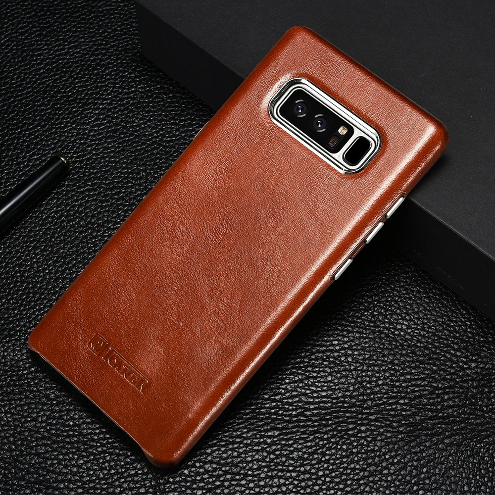 Icarer чехол из натуральной кожи для SAMSUNG Galaxy Note 8 телефона жесткий винтажный деловой