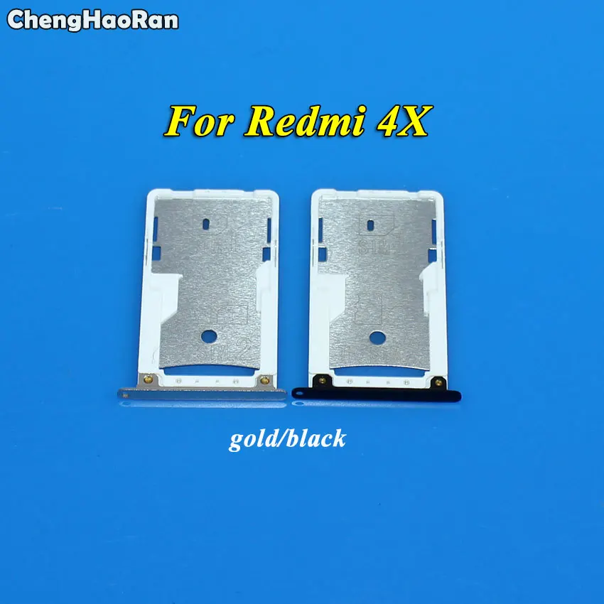 ChengHaoRan новый лоток для SIM-карты гнездо держатель адаптеры Замена Xiaomi Redmi 4 4A 4X SIM &amp