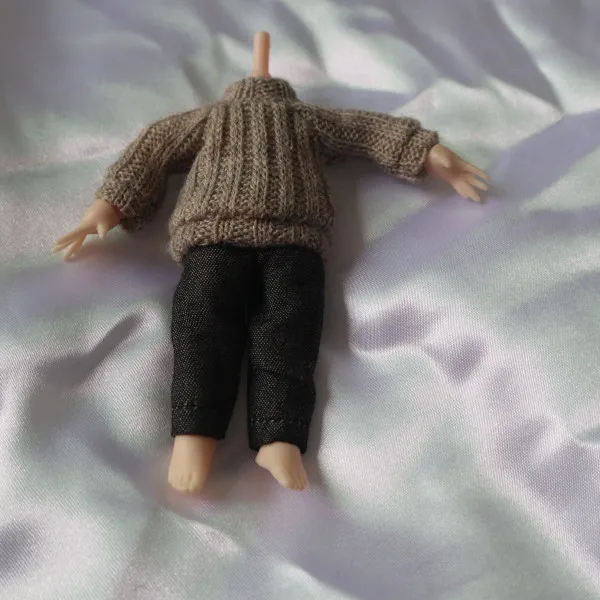 Мини кукла ob11 костюм свитер и брюки многоцветный-ob11 12bjd кукла