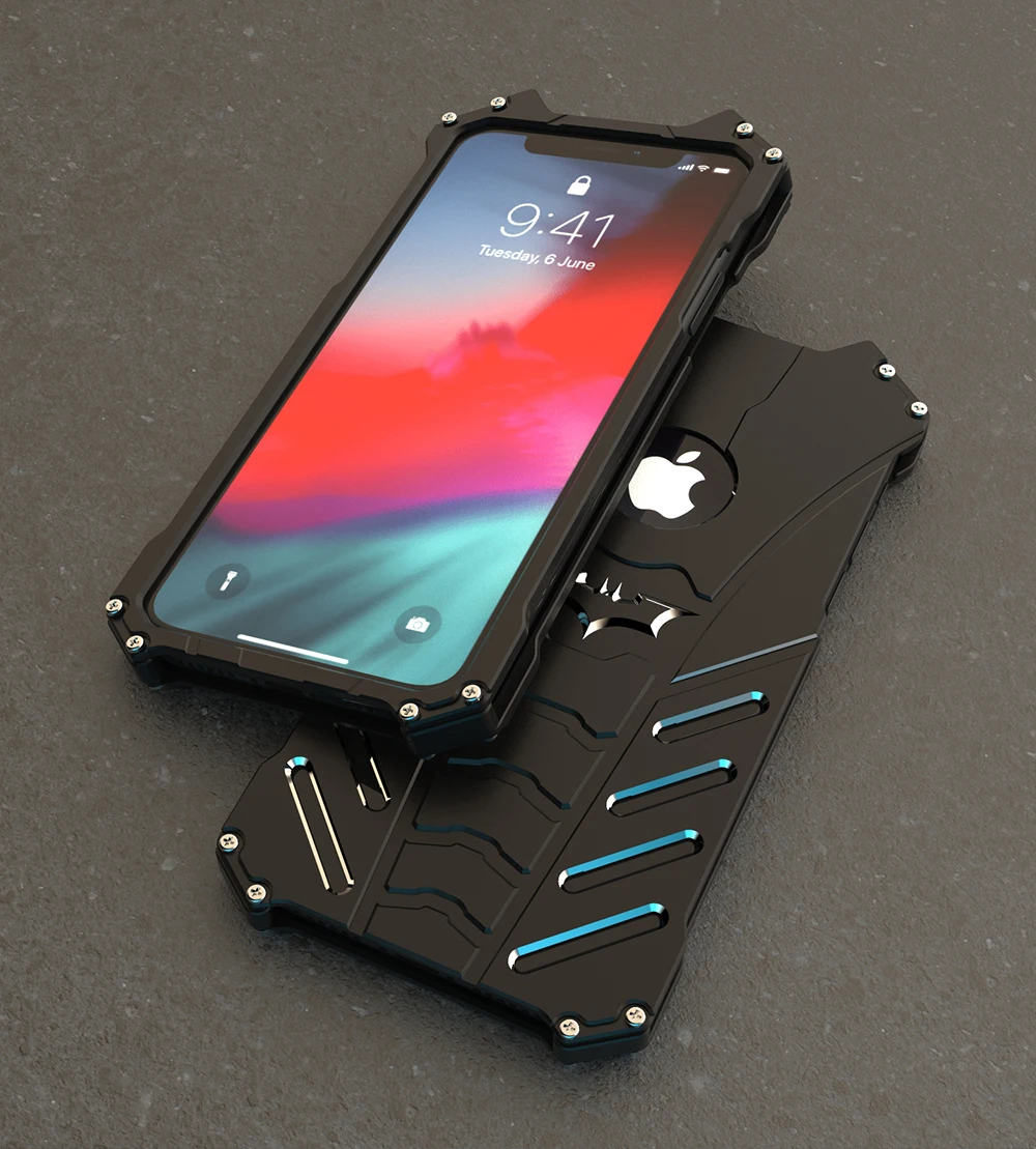 Алюминиевый Броня Бэтмен чехол для iPhone 11 Pro Max XS Max XR X 8 7 6 6S Plus SE 5 5S 5C чехол Железный человек, телефон оболочки кожи сумка