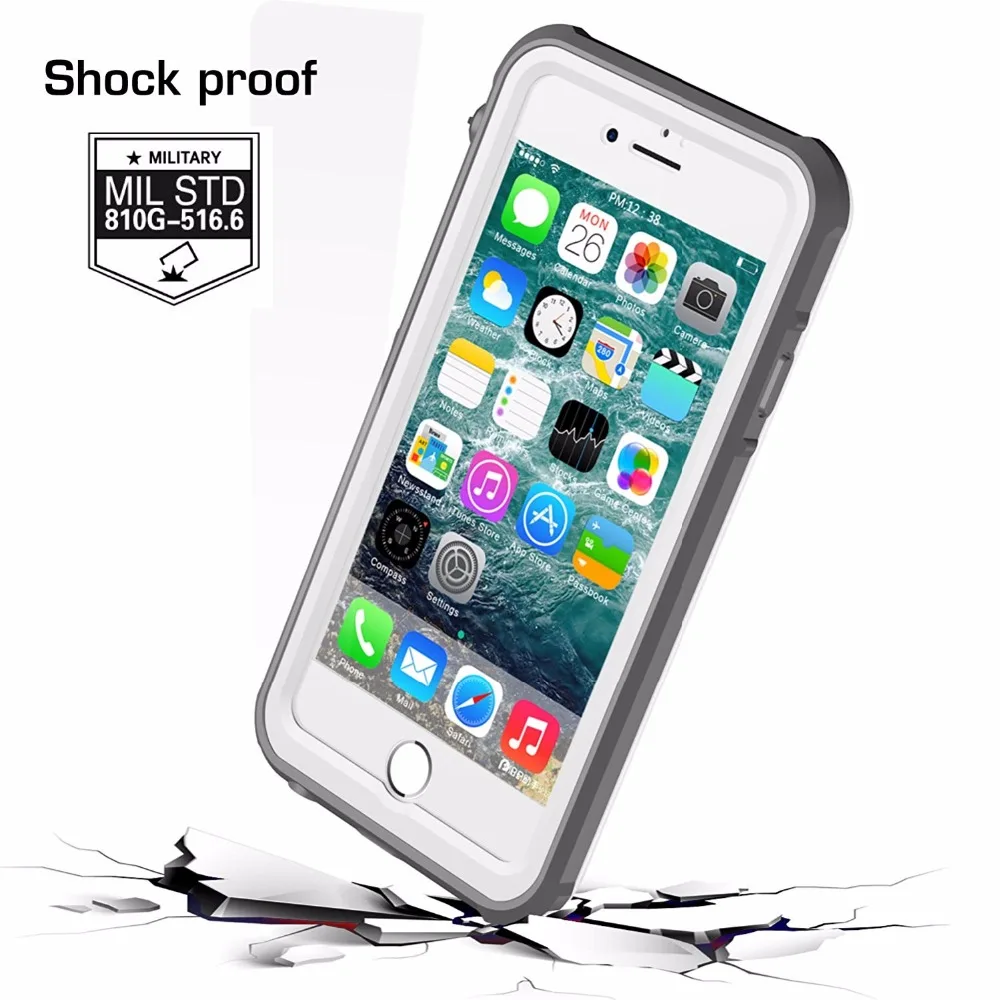 Водонепроницаемый чехол для iPhone 7 8 с защитой от влаги ударов грязи снега Plus Touch