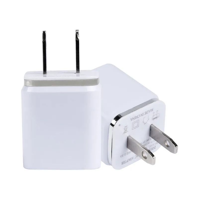 2 порта USB телефон зарядное устройство usb ЕС штекер 5 В 2.1A быстрое для мобильных