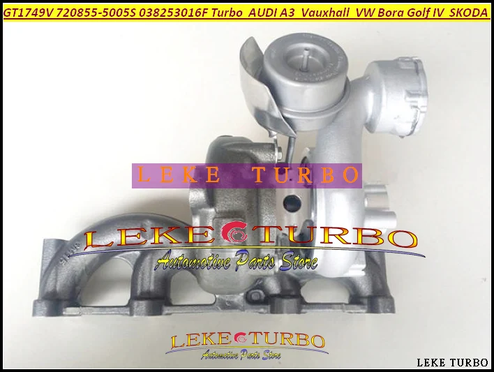 Турбокомпрессор Turbo GT1749V 720855 5005S 038253016F для AUDI A3 Volkswagen VW Bora Golf IV ASZ PD UI 1.9TDI 1.9L