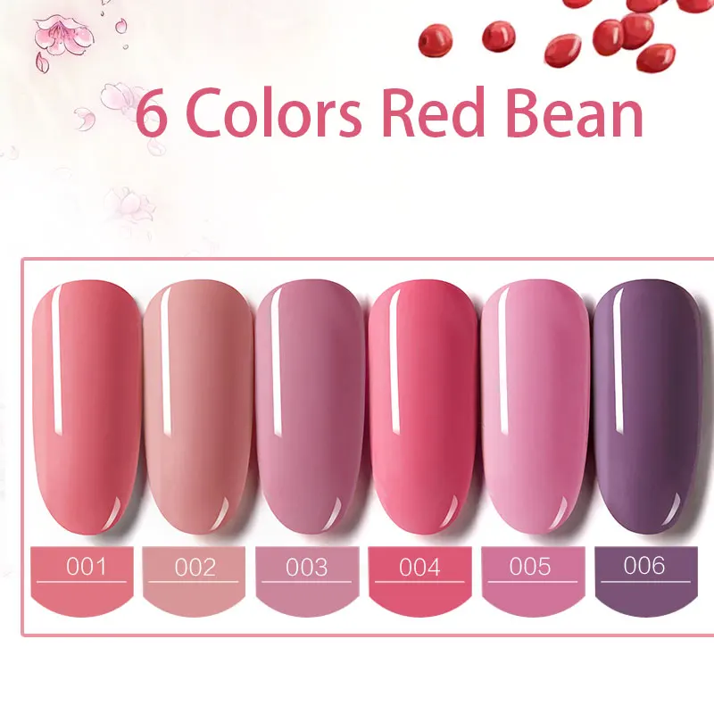 Hot Sale 1PC Blue Place 8ml Red Bean Nail Gel Polish Shiny Vanish Lacquer UV LED Lamp 120 Colors Soak Off Cosmetics Manicure | Красота и