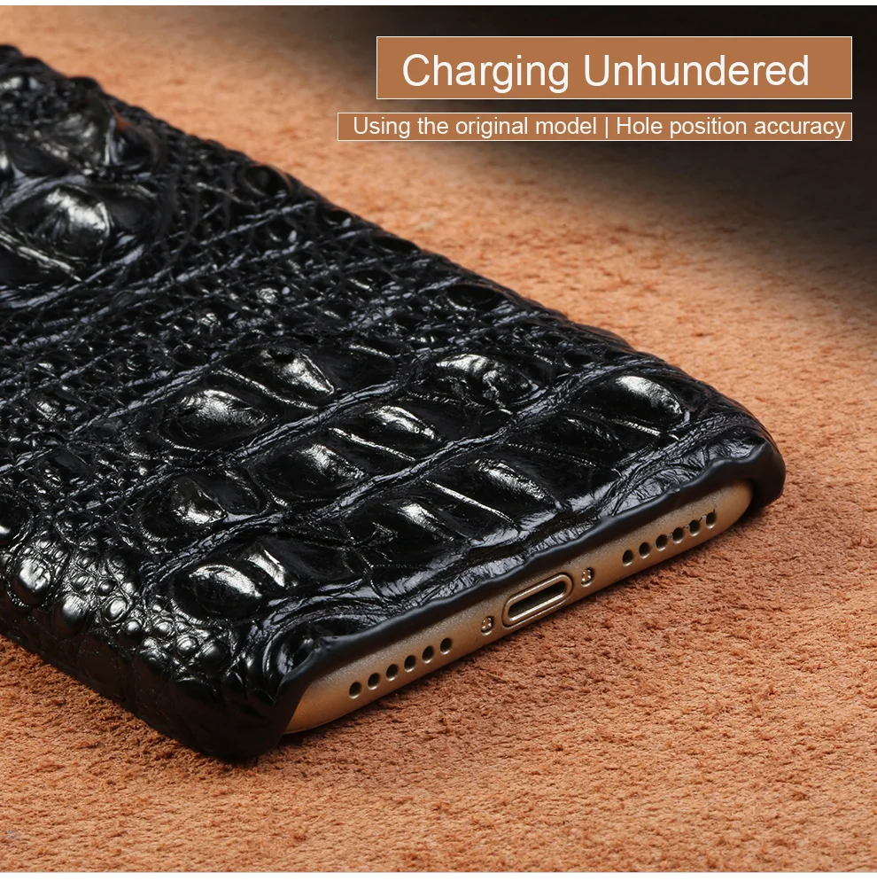 Чехол для телефона из натуральной крокодиловой кожи для iPhone 11 X XS XSMax XR, Роскошный деловой защитный чехол для iPhone 7, 8, 6 plus