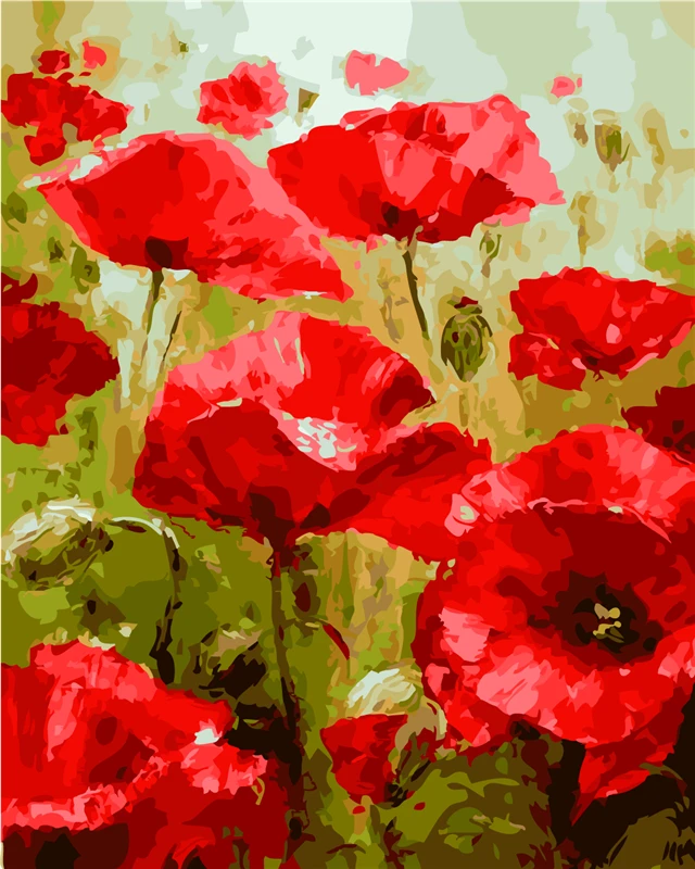 Flowerdrawing на стене Акриловая картина маслом по номерам Рисование по номерам уникальный подарок diy живопись маслом на холсте стены paintings40X50