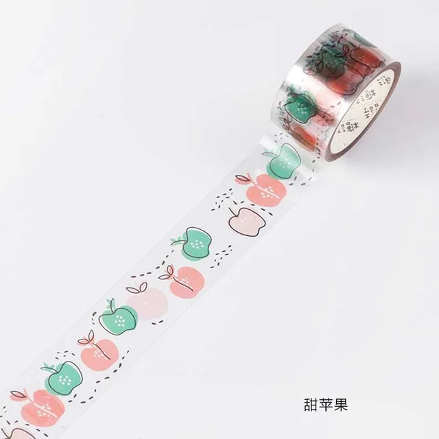 Happy Serise Journal Deco прозрачная лента васи маскирующая лента японские канцелярские наклейки Скрапбукинг школьные принадлежности - Цвет: 4
