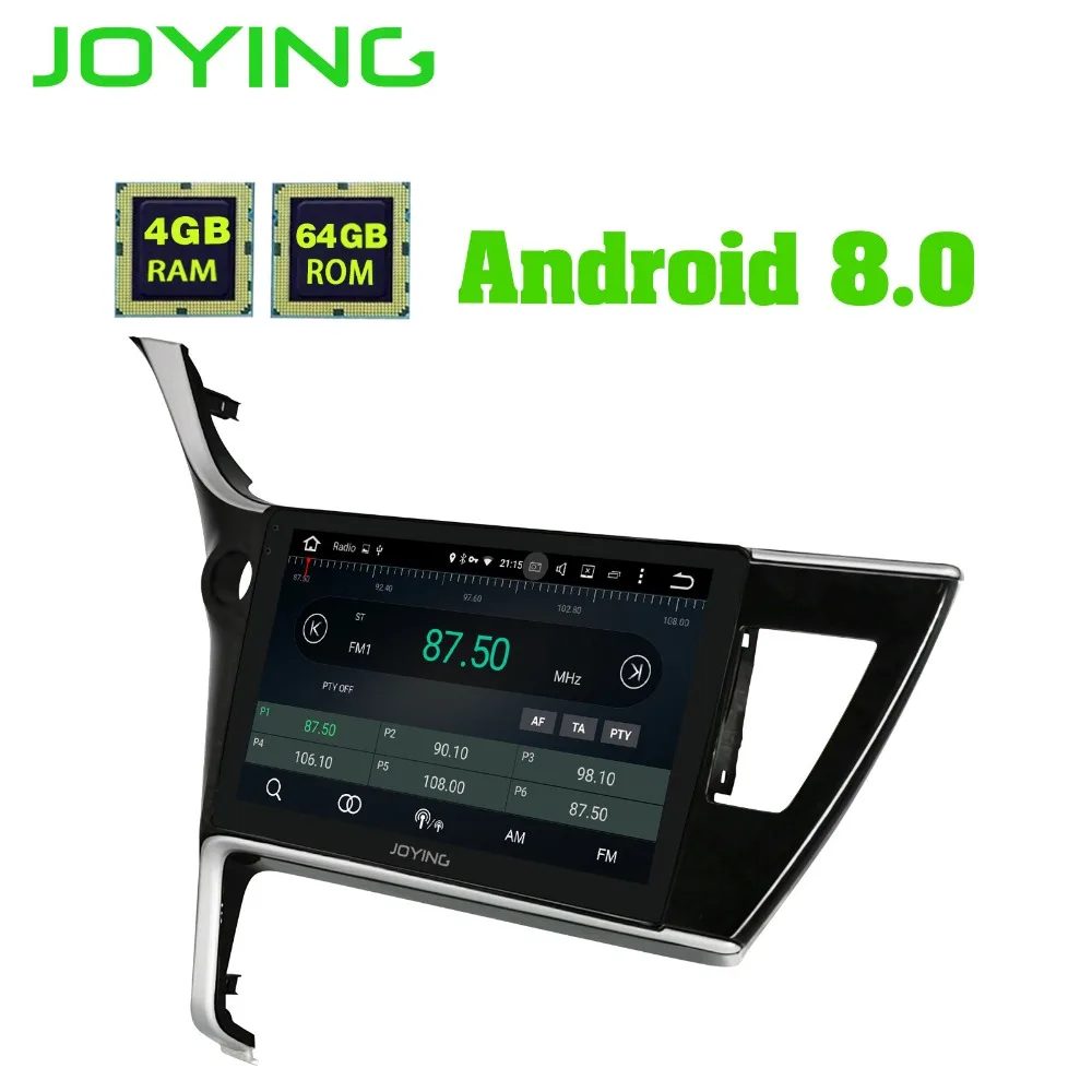JOYING Новый Android 8 1 10 дюймов ips экран gps навигатор мультимедийный плеер Радио Стерео