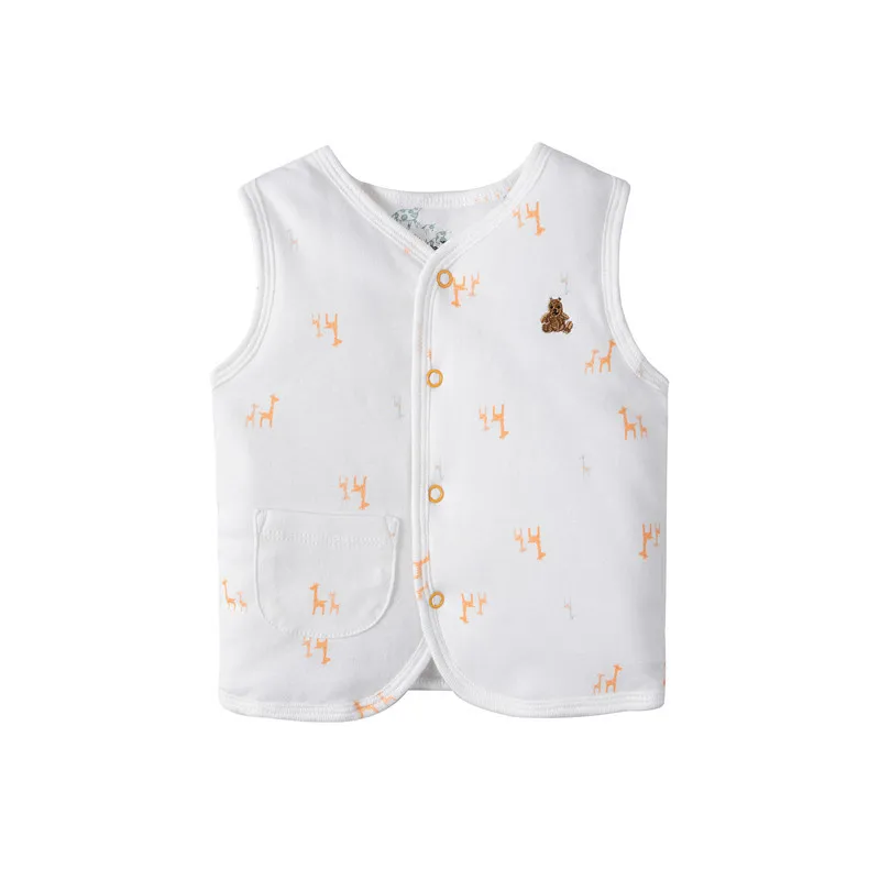Baby winter coat double cotton padding girls designer clothes baby boys costume thicken waistcoat newborn infants clothing vest | Детская