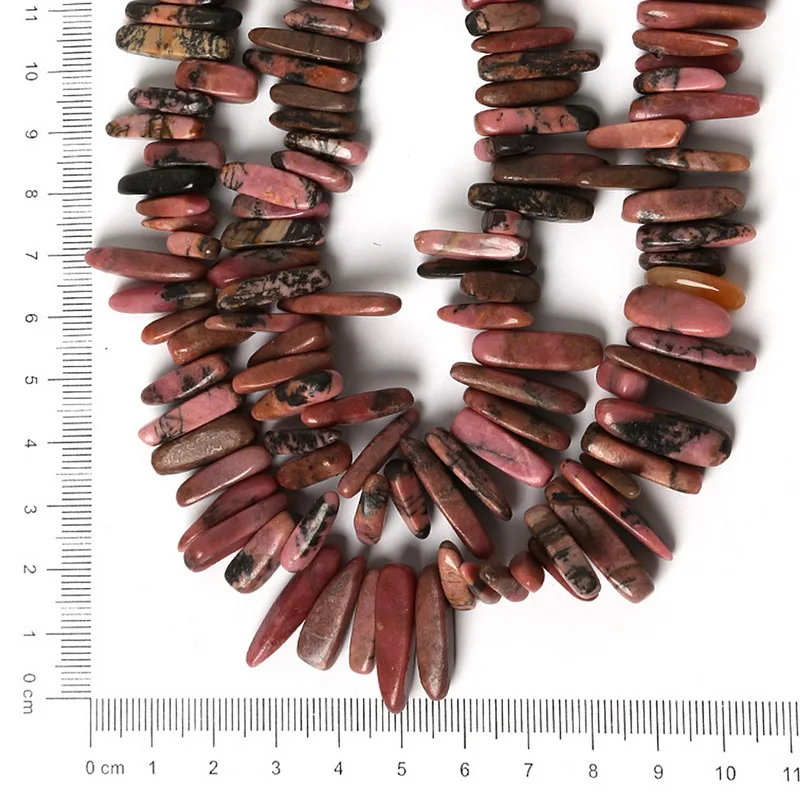 New Product 10-30mm Approx 50pcs Natural Stone Chip Beads: Rhodonite for Jewelry Making Strand 38cm | Украшения и аксессуары