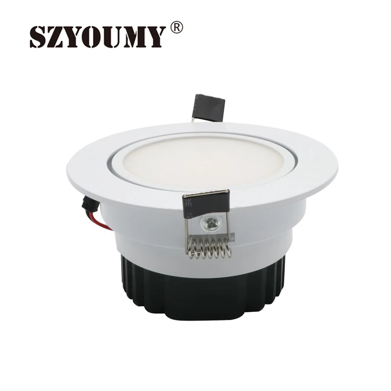 SZYOUMY 3 Вт 5 7 9 12 15 18 20 светодиодный COB чип вниз светильник Встраиваемый потолочный